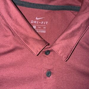 Nike Dri-FIT Burgundy Polo Shirt